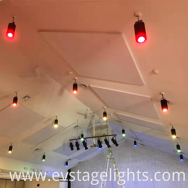 dmx pendant stage light 160W round mounted full color down light for church illumination